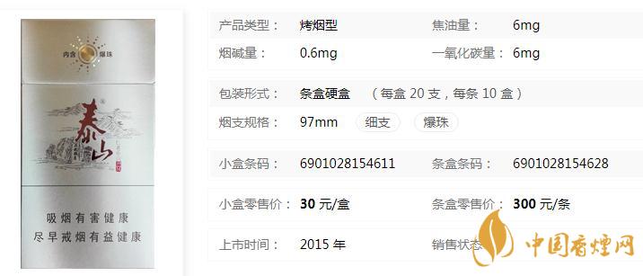 泰山儒風(fēng)細支多少錢一包  泰山儒風(fēng)細支的特點介紹