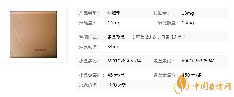 蘇煙軟金砂xs多少錢一包價格？蘇煙軟金砂XS價格及參數一覽